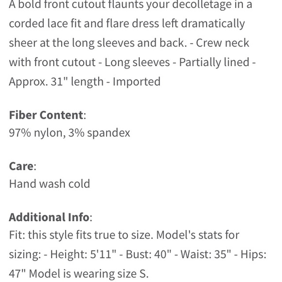 Free People corded lace fit & flare dress - Picture 2 of 8